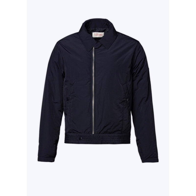 Blouson En Toile Technique Froissée - Bleu Nuit - Homme
