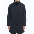 Parka de sarga acolchada con cola de pez - Azul marino
