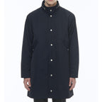 Parka de sarga acolchada con cola de pez - Azul marino