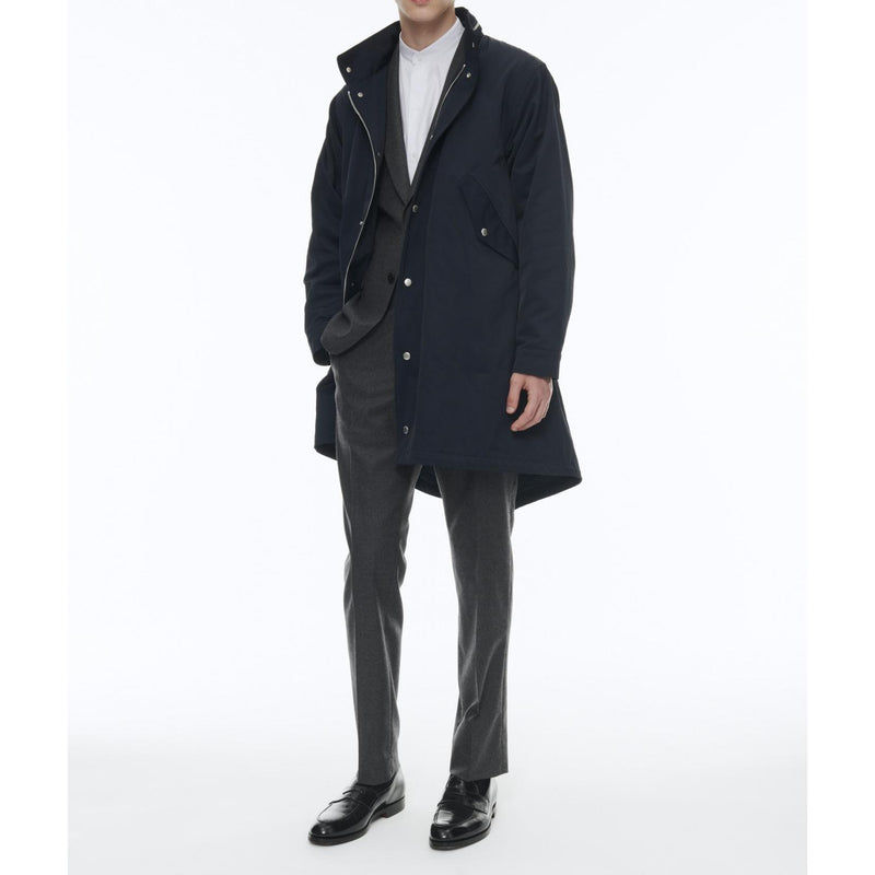 Parka Matelassée Fishtail En Twill - Marine