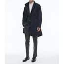 Parka de sarga acolchada con cola de pez - Azul marino