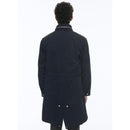 Parka de sarga acolchada con cola de pez - Azul marino