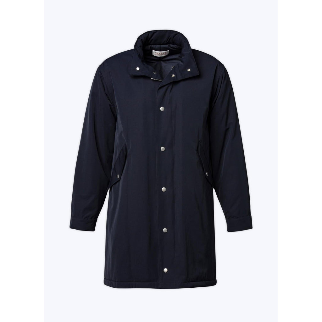 Parka de sarga acolchada con cola de pez - Azul marino