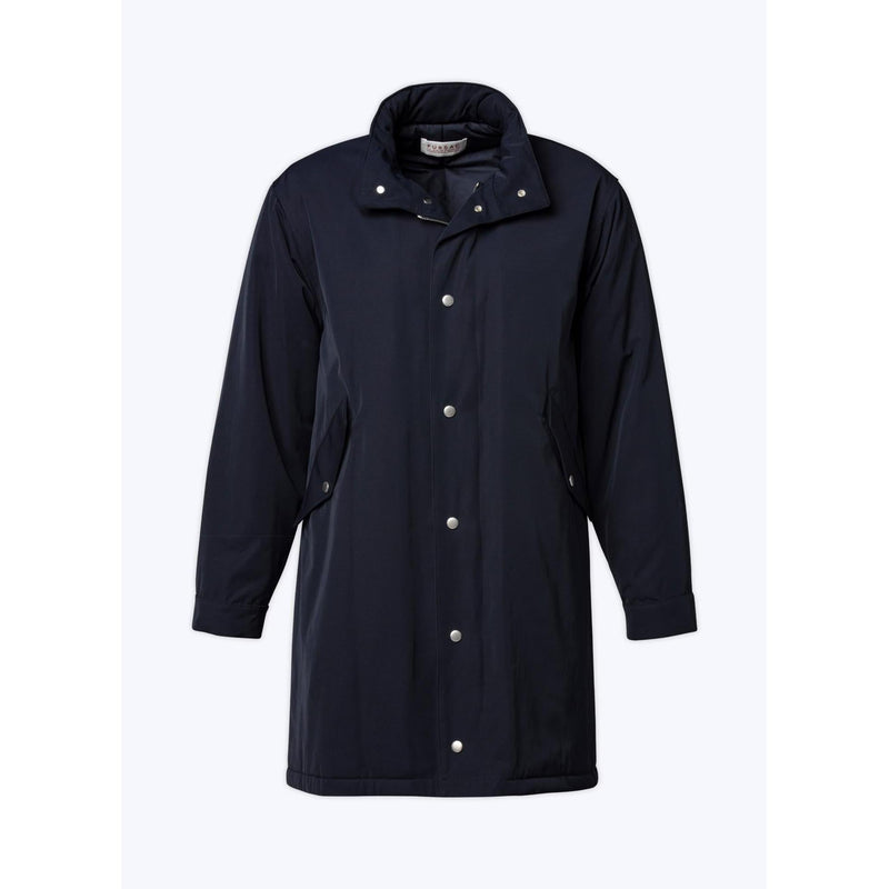 Parka de sarga acolchada con cola de pez - Azul marino