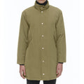 Parka de sarga acolchada con cola de pez - Verde oliva
