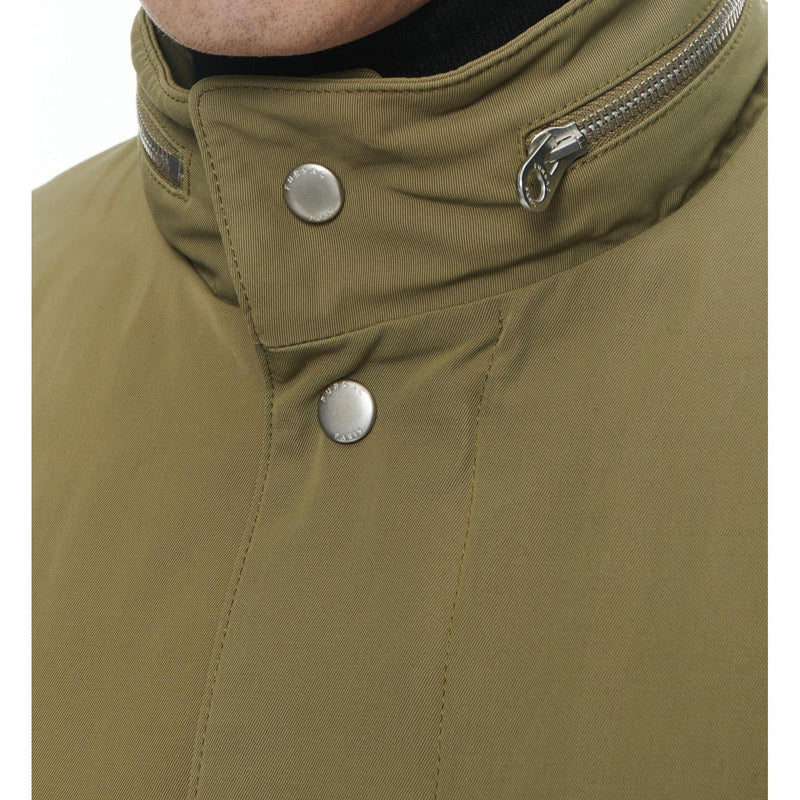 Fishtail Quilted Twill Parka - Olive Green