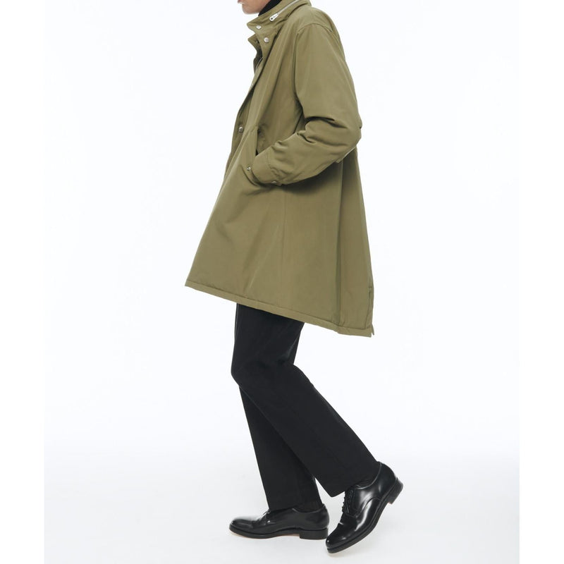Fishtail Quilted Twill Parka - Olive Green