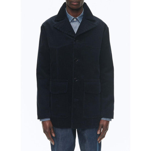 Veste En Velours Côtelé - Marine