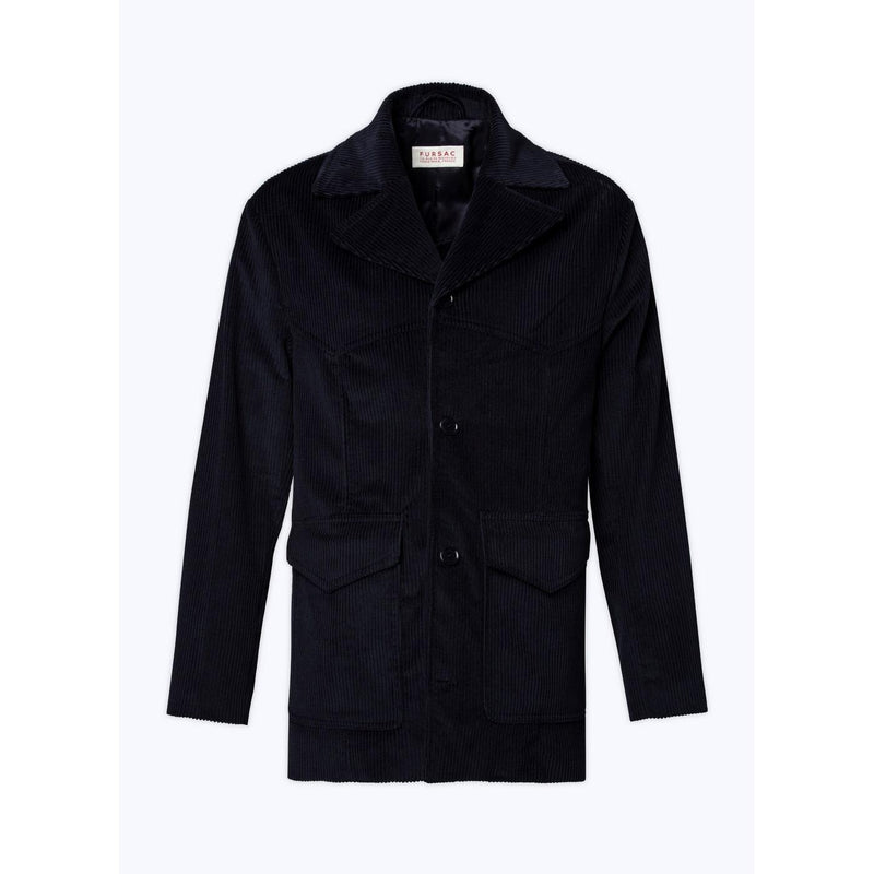 Veste En Velours Côtelé - Marine