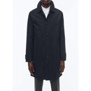 Manteau À Col Chemise En Coton Biologique - Marine