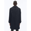 Manteau À Col Chemise En Coton Biologique - Marine