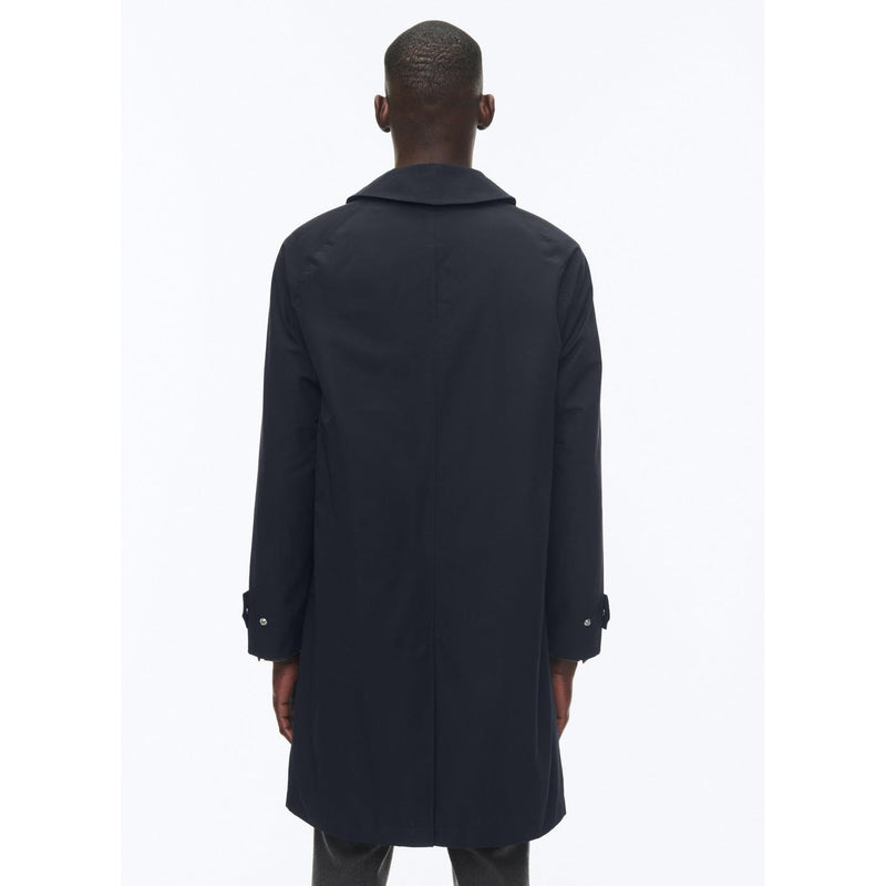 Manteau À Col Chemise En Coton Biologique - Marine