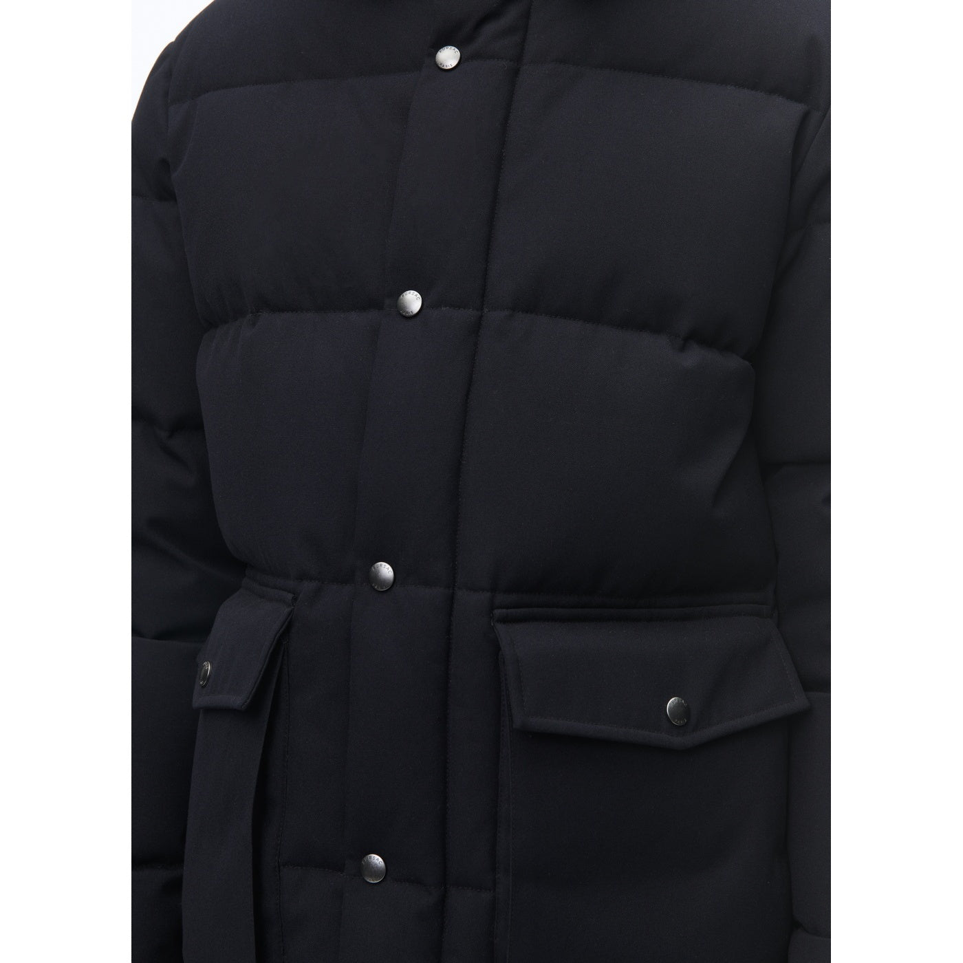 Anorak con capucha en lona repelente al agua - Azul