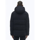 Anorak con capucha en lona repelente al agua - Azul