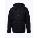 Anorak con capucha en lona repelente al agua - Azul