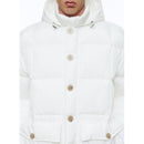 Anorak con capucha de lona repelente al agua - Blanco
