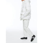 Anorak con capucha de lona repelente al agua - Blanco