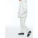 Anorak con capucha de lona repelente al agua - Blanco
