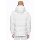 Anorak con capucha de lona repelente al agua - Blanco