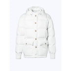 Anorak con capucha de lona repelente al agua - Blanco