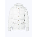 Anorak con capucha de lona repelente al agua - Blanco