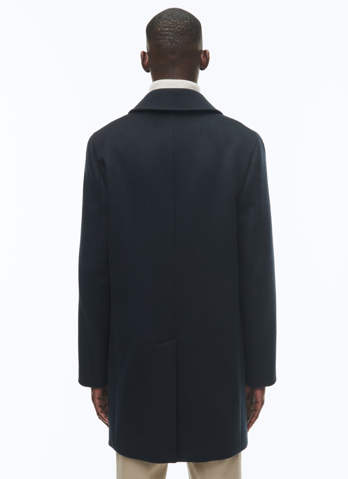 Manteau Col Officier - Carbone