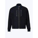 Blouson Matelassé En Tissu Ottoman Technique - Gris Chiné Moyen