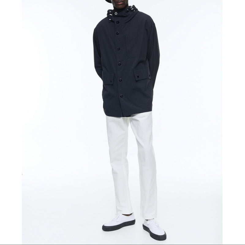 Parka Nautique En Toile Technique - Bleu Marine