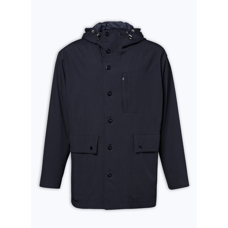 Parka Náutica En Lona Técnica - Azul Marino