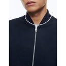 Blouson En Toile De Coton Effet Lin - Bleu