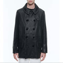 Chaquetón de cuero - Negro