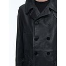 Chaquetón de cuero - Negro