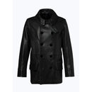 Chaquetón de cuero - Negro