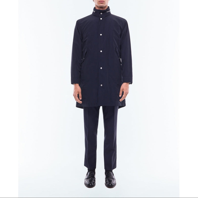 Unlined Navy Fishtail Parka - Navy