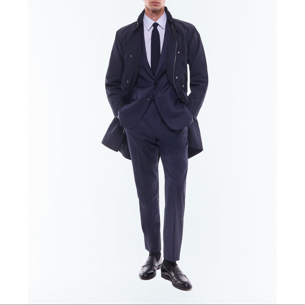Parka Fishtail Marine Non Doublée - Marine