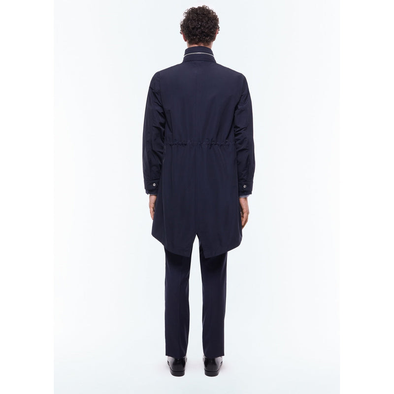 Unlined Navy Fishtail Parka - Navy