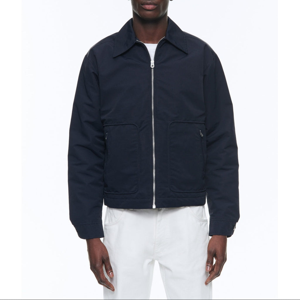 Gesteppter Blouson aus Funktionsgewebe - Blau