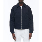 Gesteppter Blouson aus Funktionsgewebe - Blau