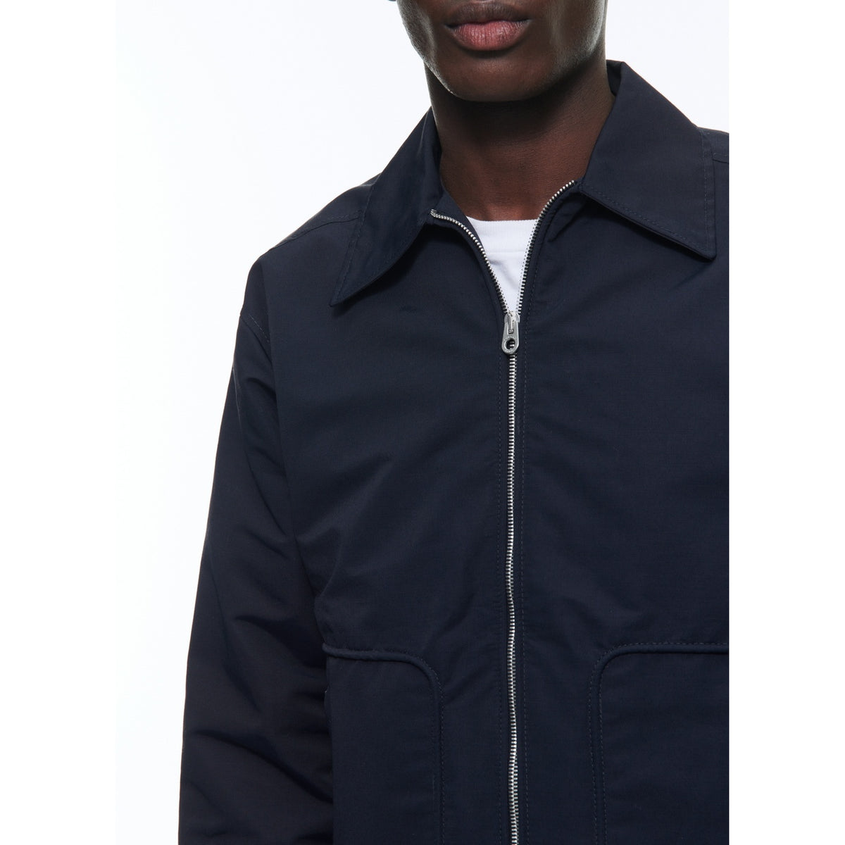 Gesteppter Blouson aus Funktionsgewebe - Blau