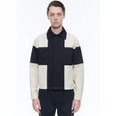 Fursac - Chaqueta de lona repelente al agua - Beige y azul marino