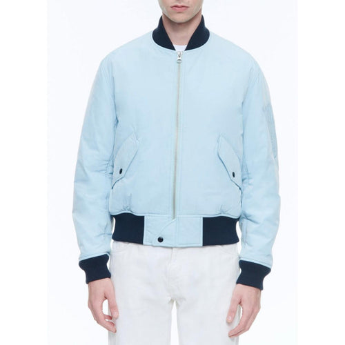 Bomber En Serge Technique - Bleu Clair