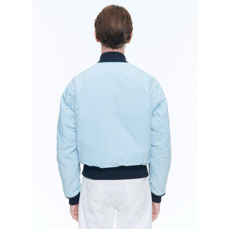 Bomber En Serge Technique - Bleu Clair