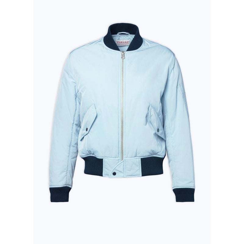 Bomber En Serge Technique - Bleu Clair