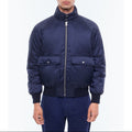 Water-Repellent Fabric Jacket - Navy Blue