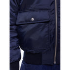 Water-Repellent Fabric Jacket - Navy Blue