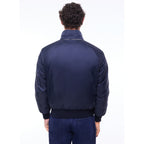 Water-Repellent Fabric Jacket - Navy Blue