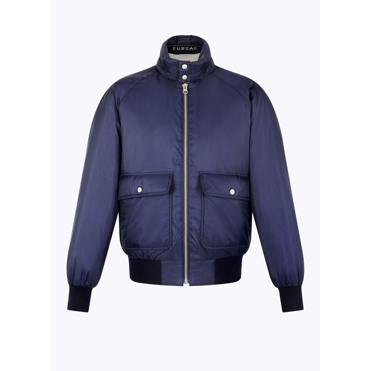 Water-Repellent Fabric Jacket - Navy Blue