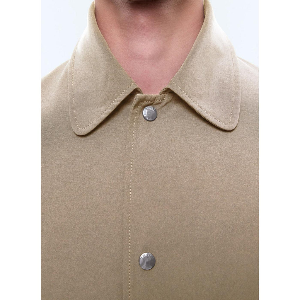 Water-Repellent Fabric Coat - Beige