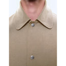 Water-Repellent Fabric Coat - Beige