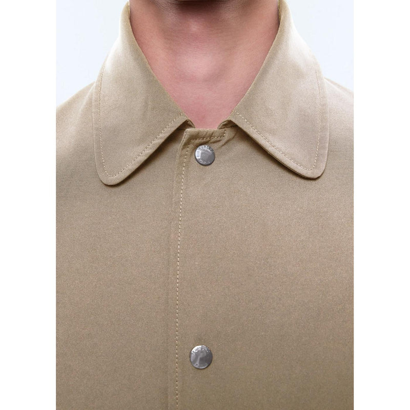 Water-Repellent Fabric Coat - Beige